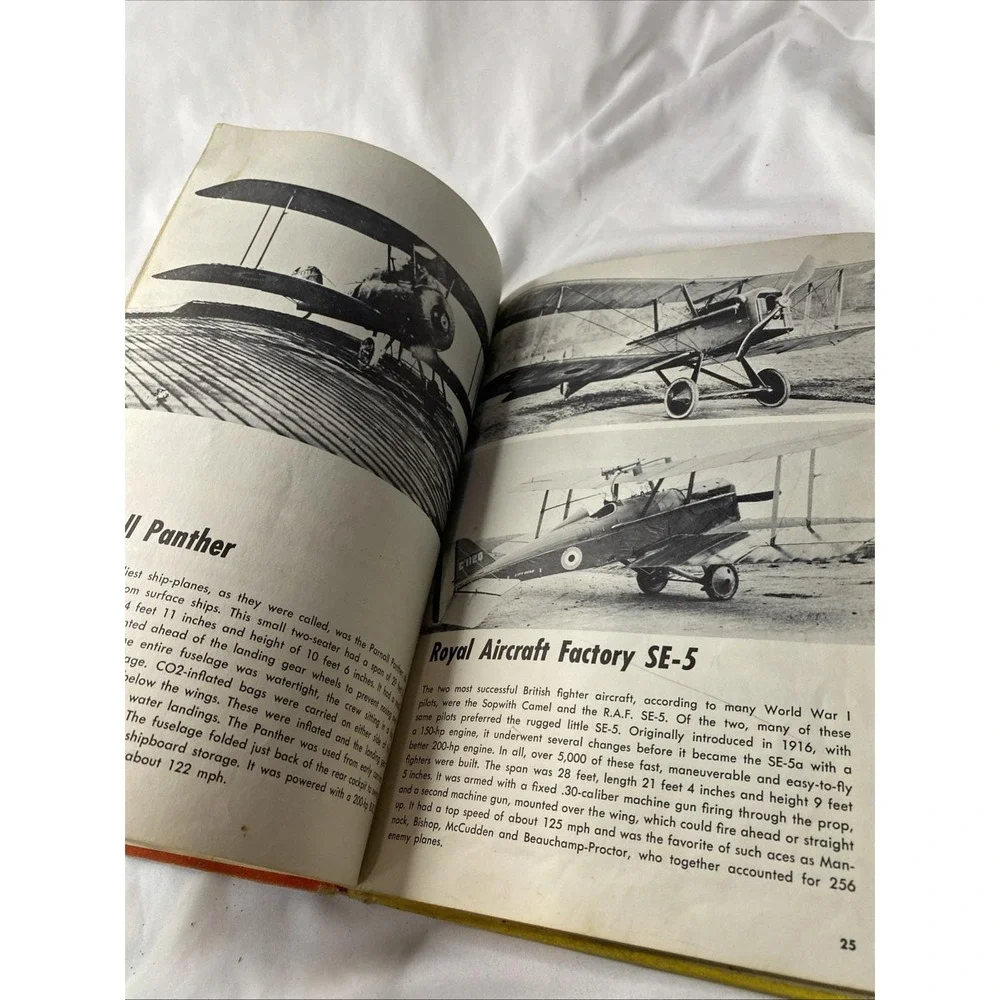 Aircraft Of World War I Fighters, Scouts, Bombers And Observation Planes 1962